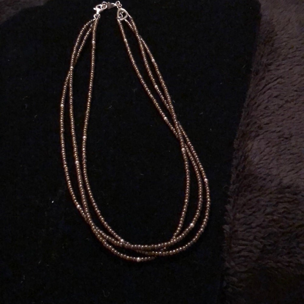 Bronze Sterling Silver Necklace